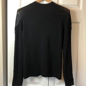 Tahari mock turtleneck with unique sleeves